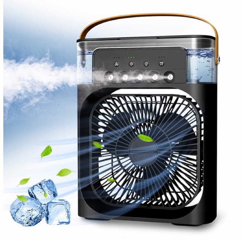 Mini Air Conditioner Fan Premium 3 In 1 Desk Cooling Fan Spray | Free Power Bank